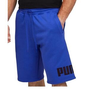 Puma Men's Big Fleece Logo 10in Shorts Royal Sapphire/Blk/Wht-Short